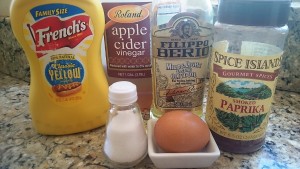 Ingredients for paleo olive oil mayo